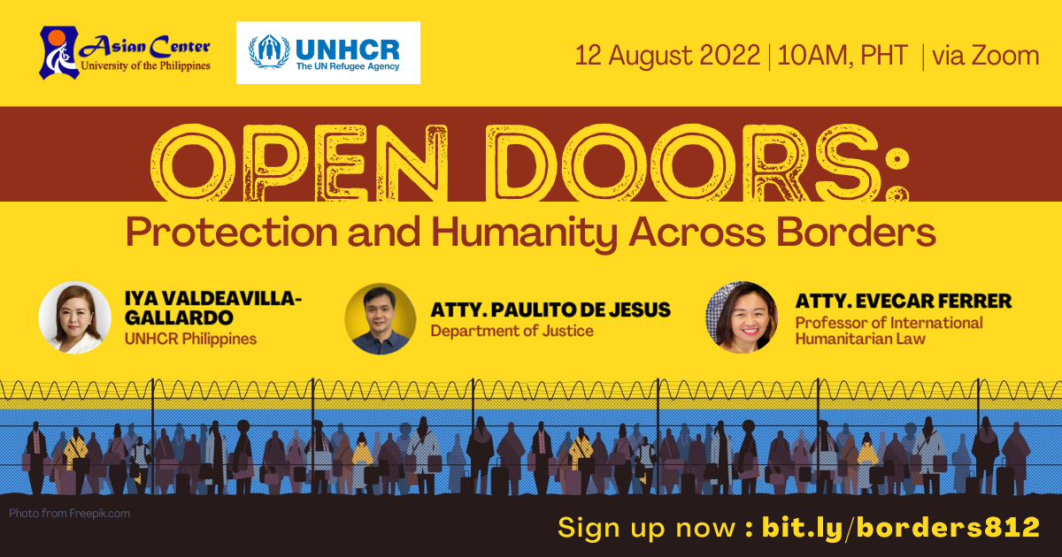Open Doors: Protection and Humanity Across Borders | A Webinar  (12 August 2022)