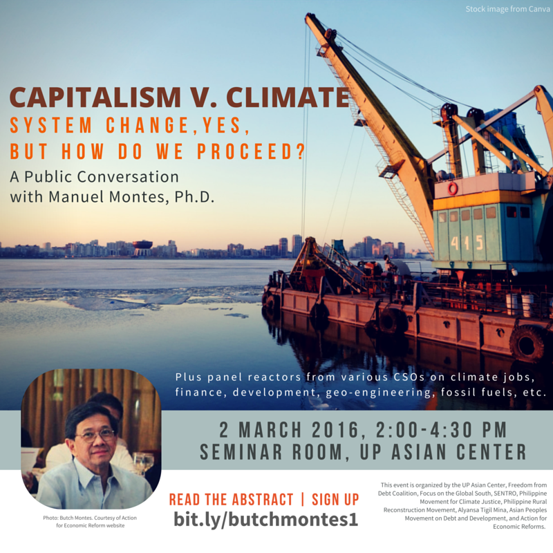 Capitalism v. Climate: System Change, Yes, But How Do We Proceed? | 2 March 2016 (2)